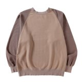 NEXUSVII.       R/S DAMAGED 3TONE SWEAT・FADE BROWN