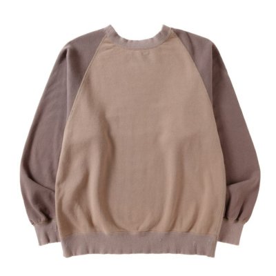 画像1: NEXUSVII.       R/S DAMAGED 3TONE SWEAT・FADE BROWN