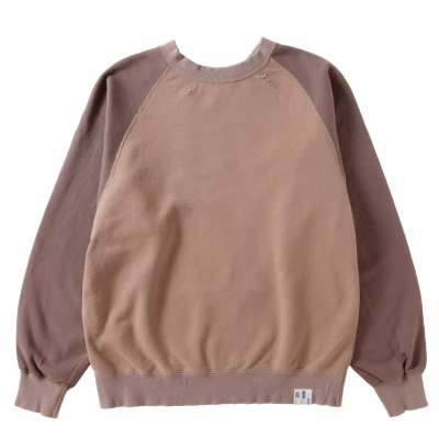 画像2: NEXUSVII.       R/S DAMAGED 3TONE SWEAT・FADE BROWN