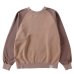 画像2: NEXUSVII.       R/S DAMAGED 3TONE SWEAT・FADE BROWN (2)