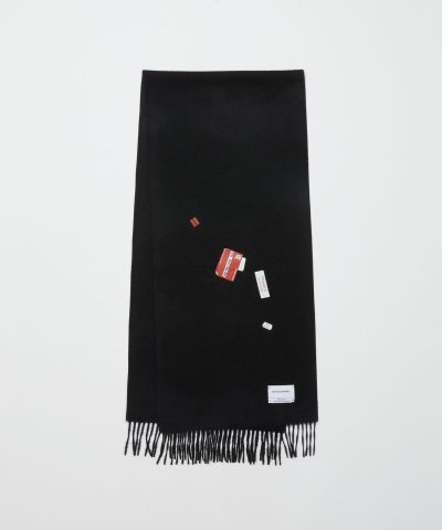 画像1: BAL       INOUE BROTHERS BRUSHED SCARF・black