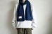 画像6: RELAX FIT       リラックスフィット ”FLEECE MUFFLER MINNEAPOLIS”・ネイビー×クリーム