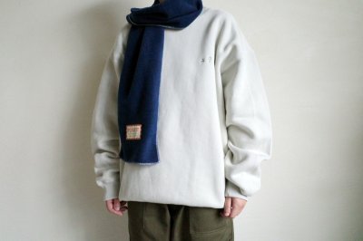 画像5: RELAX FIT       リラックスフィット ”FLEECE MUFFLER MINNEAPOLIS”・ネイビー×クリーム