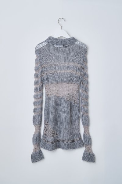 画像1: naokitomizuka       low gauge knit・charcoal