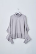 naokitomizuka       power shoulder half zip sweatshirts・gray