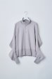 画像1: naokitomizuka       power shoulder half zip sweatshirts・gray (1)