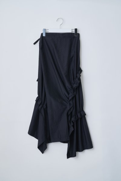 画像1: naokitomizuka       design skirt・black