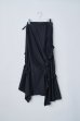 画像1: naokitomizuka       design skirt・black (1)