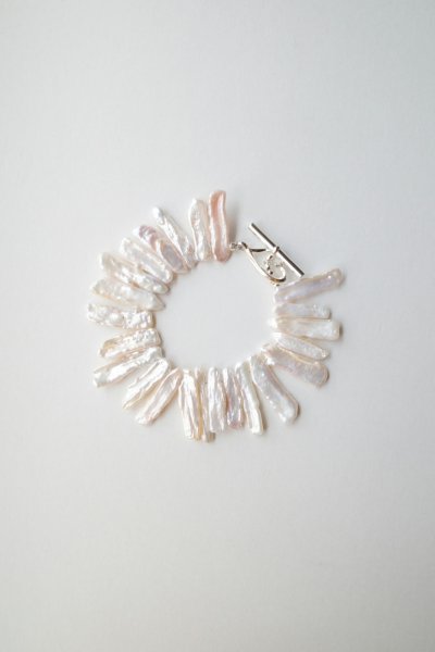 画像1: THE SUNNY       HEART BIWA PEARL BRACELET