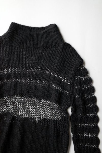 画像1: naokitomizuka       low gauge knit・black