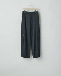 ssstein       CARGO POCKET WIDE EASY TROUSERS・BLACK