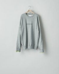 stein         OVERSIZED REBUILD SWEAT LS・TOP GREY