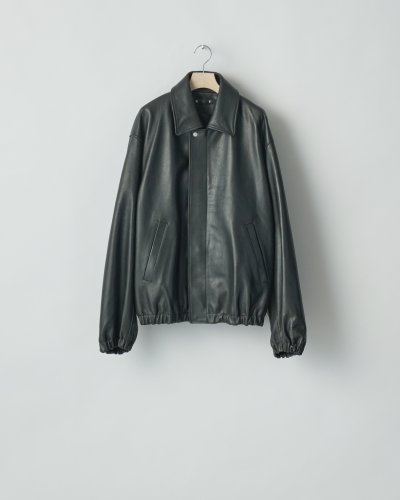 画像1: ssstein         LEATHER ZIP SHORT JACKET・BLACK