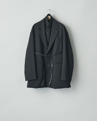 画像2: ssstein         OVERSIZED LAPELED COMBINATION JACKET・BLACK