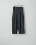 ssstein       TWIST SEAM WIDE EASY TROUSERS・BLACK