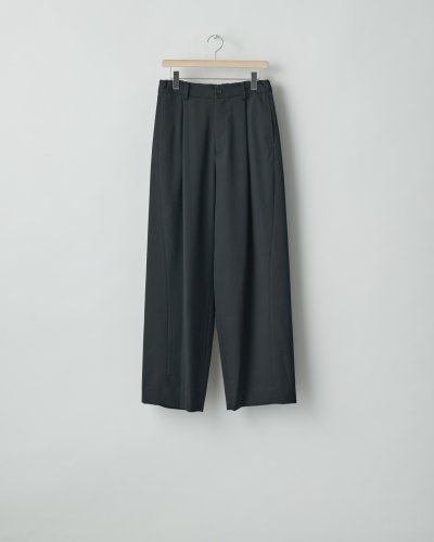 画像1: ssstein       TWIST SEAM WIDE EASY TROUSERS・BLACK