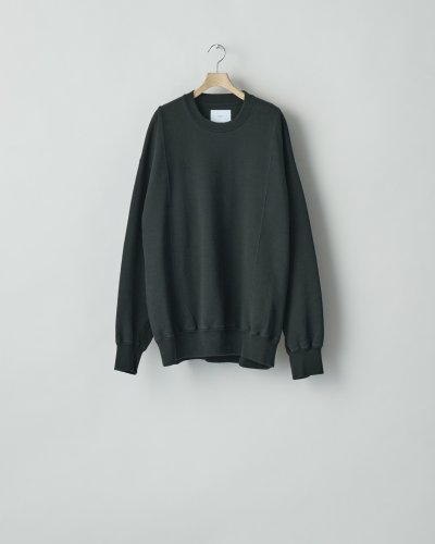 画像1: stein         UNTWITED YARN FADE SWEAT LS・BLACK