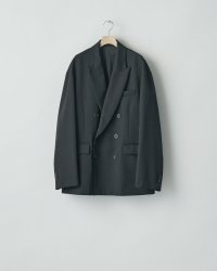 ssstein         OVERSIZED DOUBLE BREASTED JACKET・BLACK