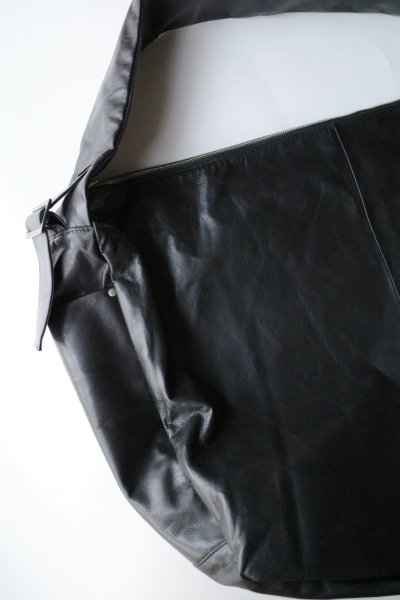 画像9: ssstein         SHIRRING HANDLE LEATHER SHOULDER BAG・LEATHER/BLACK