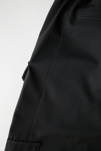 画像7: ssstein       CARGO POCKET WIDE EASY TROUSERS・BLACK