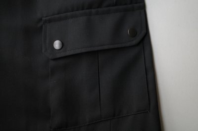 画像2: ssstein       CARGO POCKET WIDE EASY TROUSERS・BLACK