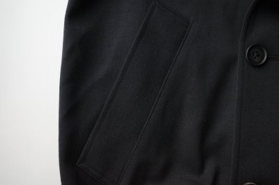 画像4: ssstein         W/SI SATIN OVERSIZED DOUBLE BREAST BLOUSON・BLACK