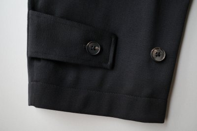 画像6: ssstein         W/SI SATIN OVERSIZED DOUBLE BREAST BLOUSON・BLACK