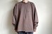 画像6: renewces       "Front switching over 1 point embroidery T-sh"・moka brown