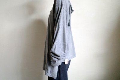 画像7: renewces       "L/S hooded print T-sh"・shadow grey×blue print