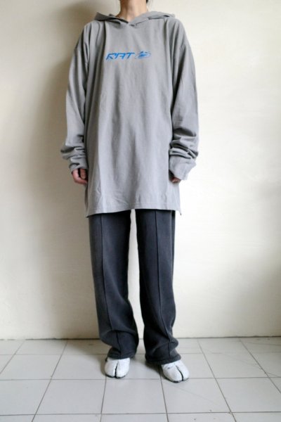 画像9: renewces       "L/S hooded print T-sh"・shadow grey×blue print