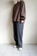 画像10: renewces       "Front switching over 1 point embroidery T-sh"・moka brown