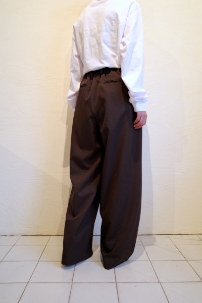 画像11: ssstein       TWIST SEAM WIDE EASY TROUSERS・GREY KHAKI