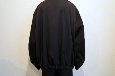 画像12: ssstein         W/SI SATIN OVERSIZED DOUBLE BREAST BLOUSON・BLACK