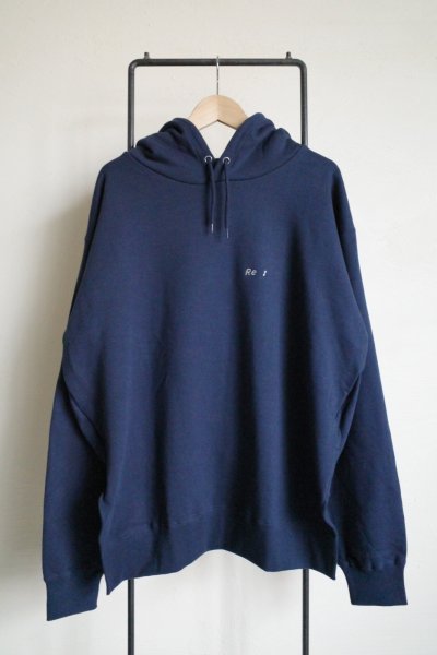 画像1: renewces       "Re:Hooded parka whith different lengths for front and back"・navy