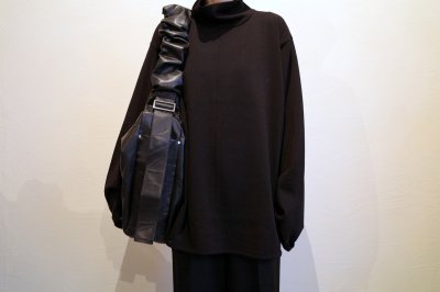 画像15: ssstein         SHIRRING HANDLE LEATHER SHOULDER BAG・LEATHER/BLACK