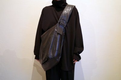 画像13: ssstein         SHIRRING HANDLE LEATHER SHOULDER BAG・LEATHER/BLACK