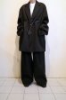 画像15: ssstein         OVERSIZED SINGLE BREASTED LONG JACKET・BLACK