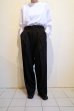 画像11: ssstein       TWO TUCK EASY TROUSERS・BLACK