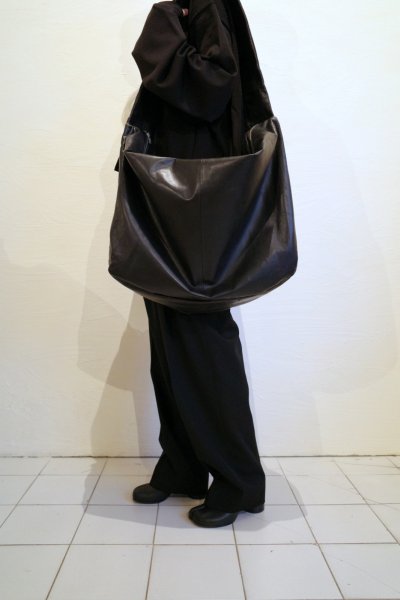 画像11: ssstein         SHIRRING HANDLE LEATHER SHOULDER BAG・LEATHER/BLACK