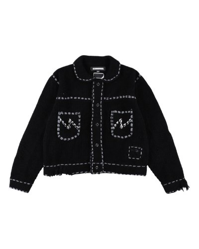 画像1: PHINGERIN       フィンガリン   NH X PHINGERIN .  PG1 SAVAGE KNIT・BLACK