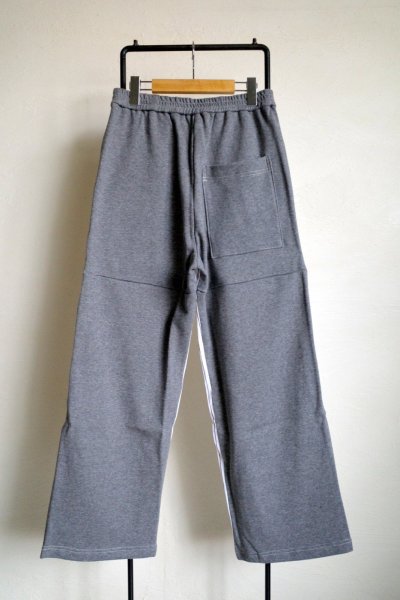 画像2: renewces       "combi pants of different materials"・wht.blue×grey