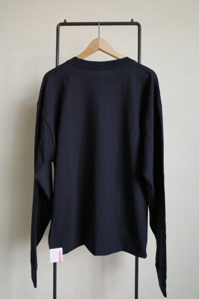 画像2: renewces       "Embroidery box L/S T-sh"・navy