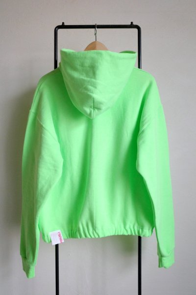 画像2: renewces       "Short lengths box hooded parka"・neon green