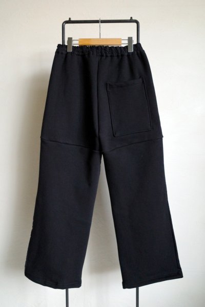 画像2: renewces       "bicolor 2 materials combi pants"・dark navy×black