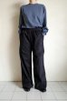 画像9: renewces       "bicolor 2 materials combi pants"・dark navy×black