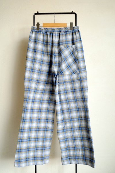 画像2: renewces       "bicolor combination pants"・g.beige×tartan checked