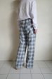 画像12: renewces       "bicolor combination pants"・g.beige×tartan checked