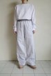 画像9: renewces       "combi pants of different materials"・wht.blue×grey