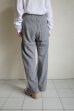 画像8: renewces       "combi pants of different materials"・wht.blue×grey