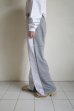 画像7: renewces       "combi pants of different materials"・wht.blue×grey